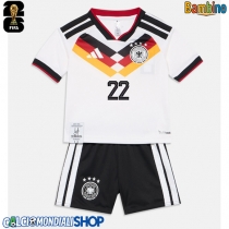Maglie da calcio Germania David Raum #22 Prima Maglia Bambino Mondiali 2026  Manica Corta (+ Pantaloni corti)